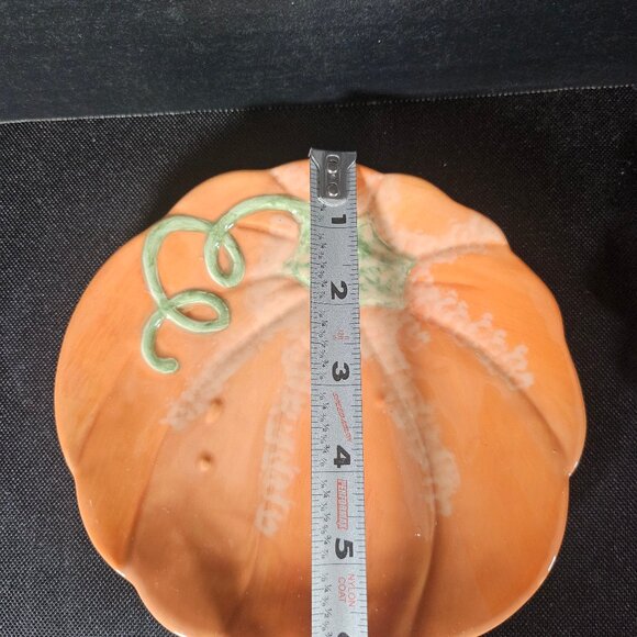 Boston Warehouse 2003 Harvest Gourd And Pumpkin Plates Set Of Four With Box - Picture 6 of 12